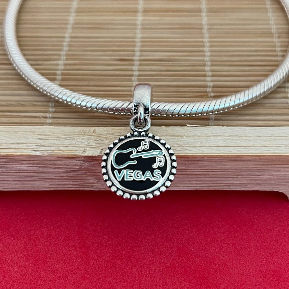 Pandora Rockin' Las Vegas Guitar Exclusive Charm